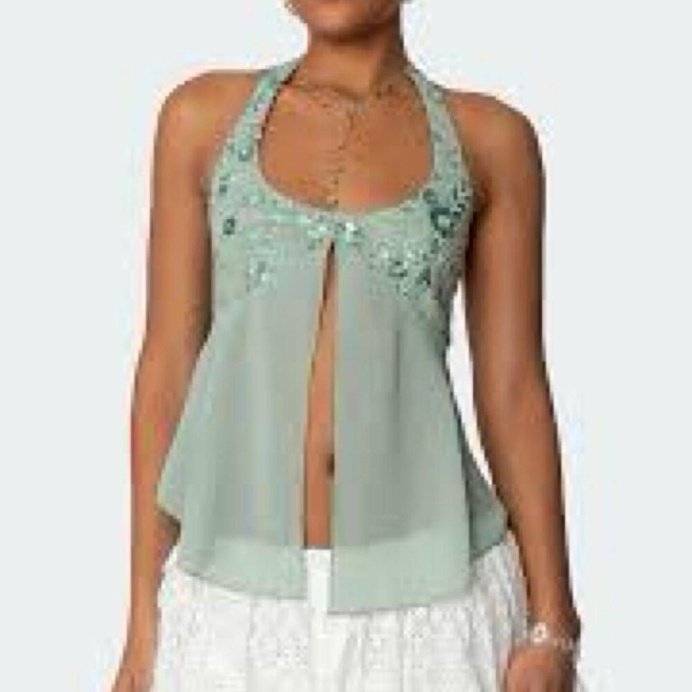 Edikted Women's Green Vest